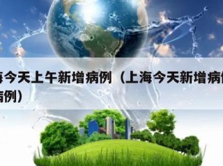 上海今天上午新增病例（上海今天新增病例本土病例）