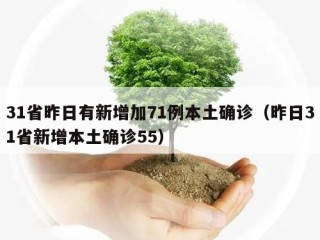 31省昨日有新增加71例本土确诊（昨日31省新增本土确诊55）
