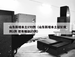 山东新增本土159例（山东新增本土疑似病例1例 现有确诊25例）