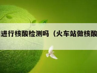 火车站进行核酸检测吗（火车站做核酸检测吗）