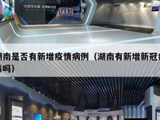 湖南是否有新增疫情病例（湖南有新增新冠病毒吗）
