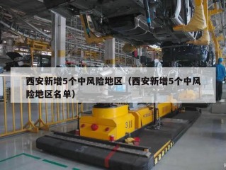 西安新增5个中风险地区（西安新增5个中风险地区名单）
