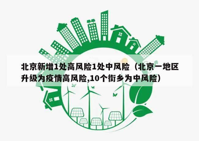 北京新增1处高风险1处中风险(北京一地区升级为疫情高风险,10个街乡为中风险)